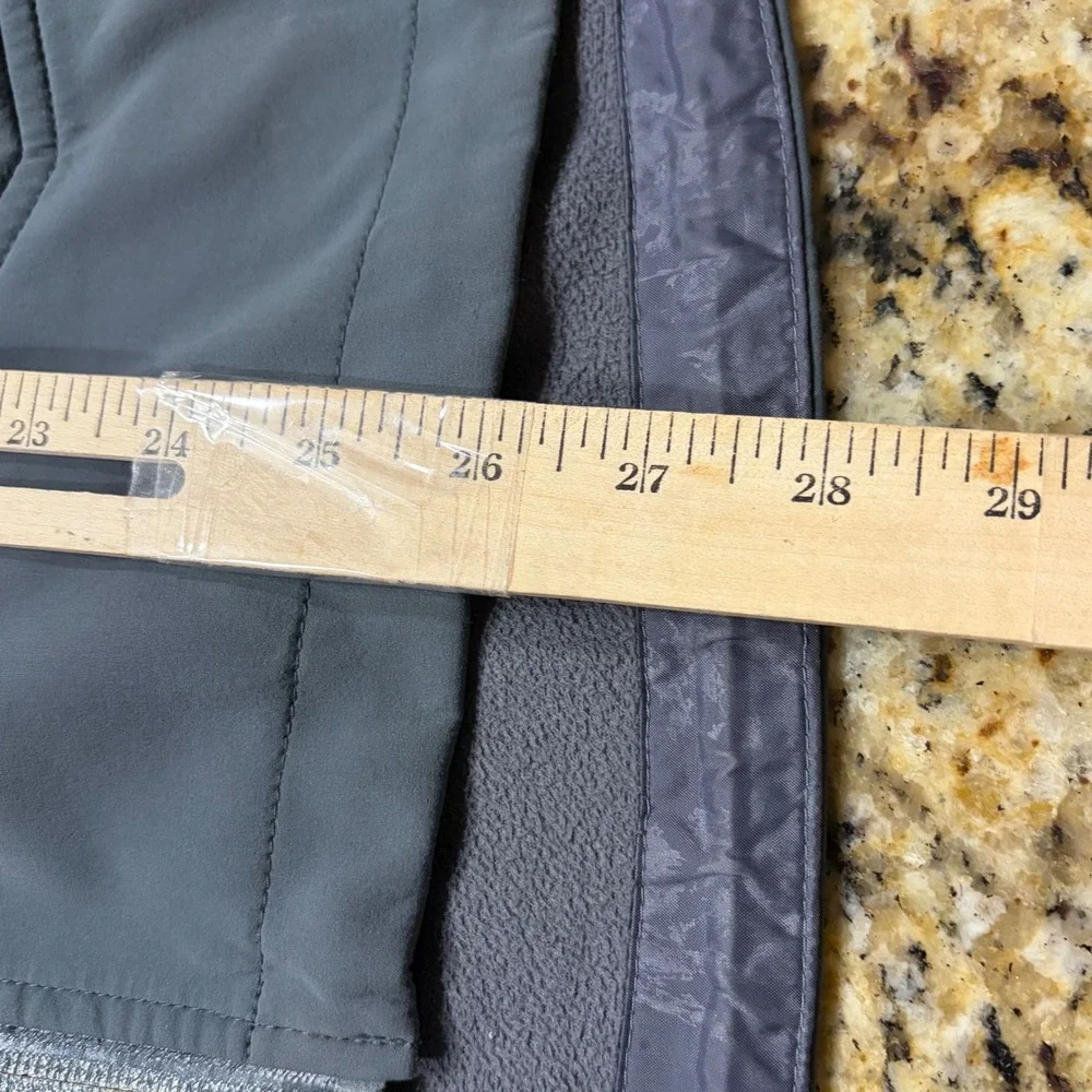 The North Face Apex Softshell Jacket Mens Large Gray Full Zip Windbreaker Coat